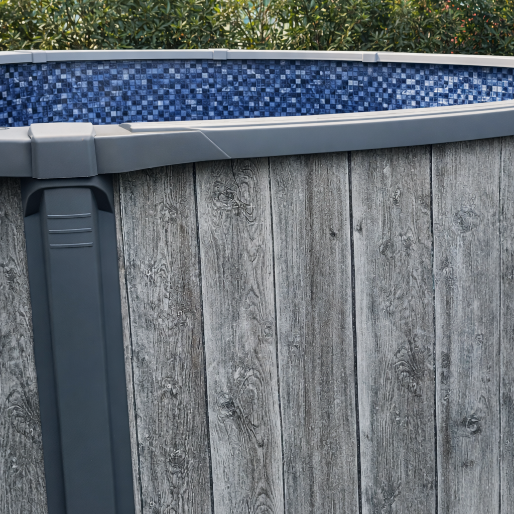 Mur piscine hors sol